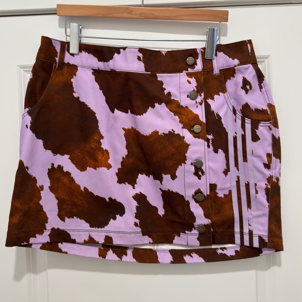 Adidas. Ivy Park DENIM COW-PRINT SKIRT (PLUS SIZE)
